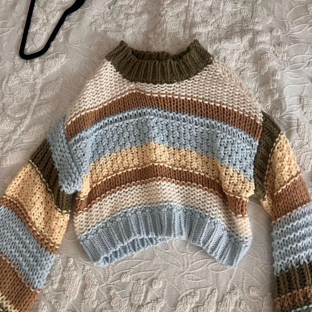 Striped Multicolor Knit Sweater
